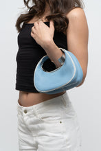 Load image into Gallery viewer, Vintage x COLE HAAN Baby Blue Pebble Leather Mini Purse