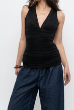 Load image into Gallery viewer, Vintage x LE CHATEAU Cinched Rhinestone Tank (S)