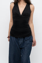 Load image into Gallery viewer, Vintage x LE CHATEAU Cinched Rhinestone Tank (S)