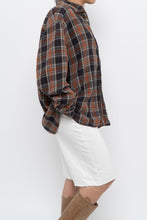 Load image into Gallery viewer, Vintage x COLUMBIA Orange Plaid Cotton-Blend Buttonup (XS-L)