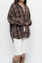 Load image into Gallery viewer, Vintage x COLUMBIA Orange Plaid Cotton-Blend Buttonup (XS-L)