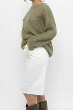 Load image into Gallery viewer, HALL HUBER x Green Mohair Sweater (XS-M)