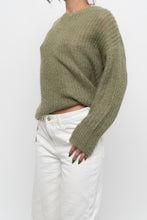Load image into Gallery viewer, HALL HUBER x Green Mohair Sweater (XS-M)