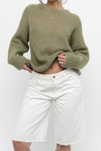 Load image into Gallery viewer, HALL HUBER x Green Mohair Sweater (XS-M)