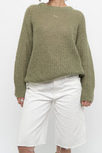 Load image into Gallery viewer, HALL HUBER x Green Mohair Sweater (XS-M)
