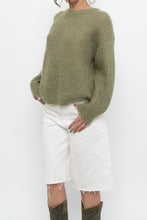 Load image into Gallery viewer, HALL HUBER x Green Mohair Sweater (XS-M)