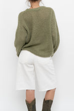 Load image into Gallery viewer, HALL HUBER x Green Mohair Sweater (XS-M)