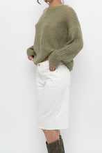 Load image into Gallery viewer, HALL HUBER x Green Mohair Sweater (XS-M)