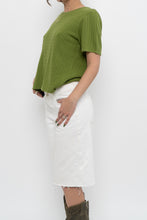 Load image into Gallery viewer, Vintage x Chartreuse Cableknit Short Sleeve (XS-M)