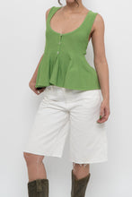 Load image into Gallery viewer, ZARA x Green Knit Buttoned Tank (S, M)