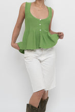 Load image into Gallery viewer, ZARA x Green Knit Buttoned Tank (S, M)