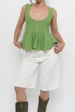 Load image into Gallery viewer, ZARA x Green Knit Buttoned Tank (S, M)