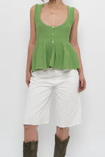 Load image into Gallery viewer, ZARA x Green Knit Buttoned Tank (S, M)