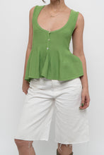 Load image into Gallery viewer, ZARA x Green Knit Buttoned Tank (S, M)
