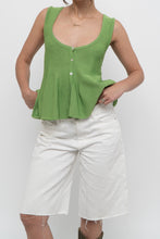 Load image into Gallery viewer, ZARA x Green Knit Buttoned Tank (S, M)