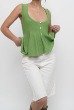 Load image into Gallery viewer, ZARA x Green Knit Buttoned Tank (S, M)