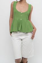 Load image into Gallery viewer, ZARA x Green Knit Buttoned Tank (S, M)