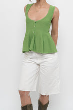 Load image into Gallery viewer, ZARA x Green Knit Buttoned Tank (S, M)