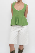 Load image into Gallery viewer, ZARA x Green Knit Buttoned Tank (S, M)