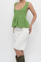 Load image into Gallery viewer, ZARA x Green Knit Buttoned Tank (S, M)