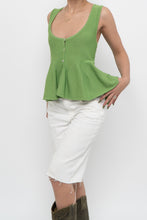 Load image into Gallery viewer, ZARA x Green Knit Buttoned Tank (S, M)