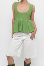 Load image into Gallery viewer, ZARA x Green Knit Buttoned Tank (S, M)