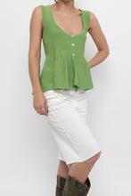 Load image into Gallery viewer, ZARA x Green Knit Buttoned Tank (S, M)