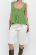Load image into Gallery viewer, ZARA x Green Knit Buttoned Tank (S, M)
