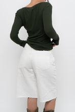 Load image into Gallery viewer, GOLDEN by TNA x Forest Green Ribbed Long Sleeve (S)