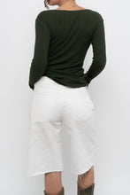 Load image into Gallery viewer, GOLDEN by TNA x Forest Green Ribbed Long Sleeve (S)