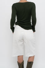 Load image into Gallery viewer, GOLDEN by TNA x Forest Green Ribbed Long Sleeve (S)