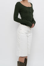 Load image into Gallery viewer, GOLDEN by TNA x Forest Green Ribbed Long Sleeve (S)