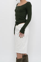 Load image into Gallery viewer, GOLDEN by TNA x Forest Green Ribbed Long Sleeve (S)