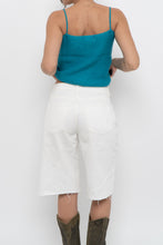 Load image into Gallery viewer, Vintage x BONNIE &amp; BILL Cotton Knit Teal Cropped Tank (XXS, XS)