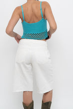 Load image into Gallery viewer, Modern x Teal Cropped Knit Beaded Tank (XS, S)