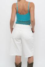 Load image into Gallery viewer, Modern x Teal Cropped Knit Beaded Tank (XS, S)