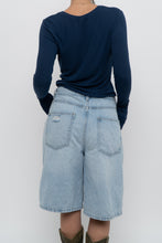 Load image into Gallery viewer, PARADE x Dark Blue Ribbed Long Sleeve (S-L)