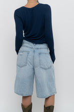 Load image into Gallery viewer, PARADE x Dark Blue Ribbed Long Sleeve (S-L)
