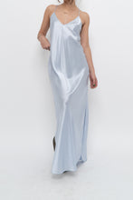 Load image into Gallery viewer, BANANA REPUBLIC x Baby Blue Silk Maxi Dress (M, L)