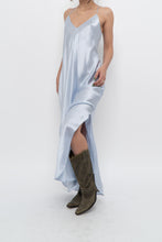 Load image into Gallery viewer, BANANA REPUBLIC x Baby Blue Silk Maxi Dress (M, L)