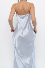 Load image into Gallery viewer, BANANA REPUBLIC x Baby Blue Silk Maxi Dress (M, L)
