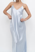 Load image into Gallery viewer, BANANA REPUBLIC x Baby Blue Silk Maxi Dress (M, L)