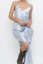 Load image into Gallery viewer, BANANA REPUBLIC x Baby Blue Silk Maxi Dress (M, L)