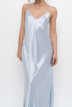 Load image into Gallery viewer, BANANA REPUBLIC x Baby Blue Silk Maxi Dress (M, L)