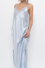 Load image into Gallery viewer, BANANA REPUBLIC x Baby Blue Silk Maxi Dress (M, L)