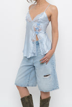 Load image into Gallery viewer, Vintage x Baby Blue Satin Bow Tank (S)