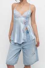 Load image into Gallery viewer, Vintage x Baby Blue Satin Bow Tank (S)