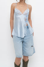 Load image into Gallery viewer, Vintage x Baby Blue Satin Bow Tank (S)