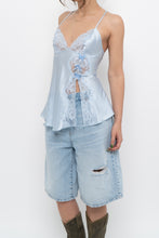 Load image into Gallery viewer, Vintage x Baby Blue Satin Bow Tank (S)