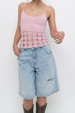 Load image into Gallery viewer, Vintage x LE CHATEAU Baby Pink Floral Crochet Tank (M)